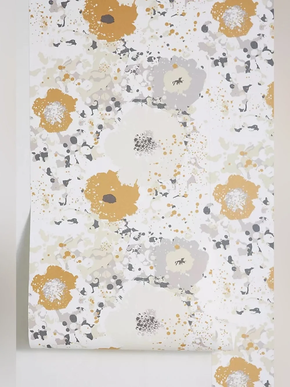 New Anthropologie x York Wallcoverings Spontaneity Metallic Floral Wallpaper
